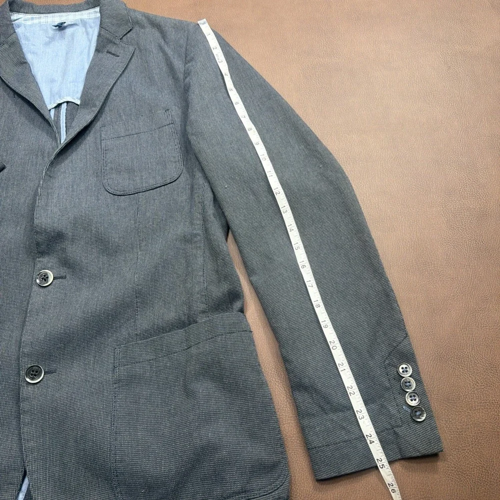 HUGO BOSS Unconstructed Sport Coat Blazer Mens 38R Gray Non Lined Wedding Formal
